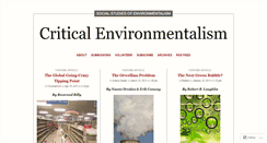 Desktop Screenshot of criticalenvironmentalism.org